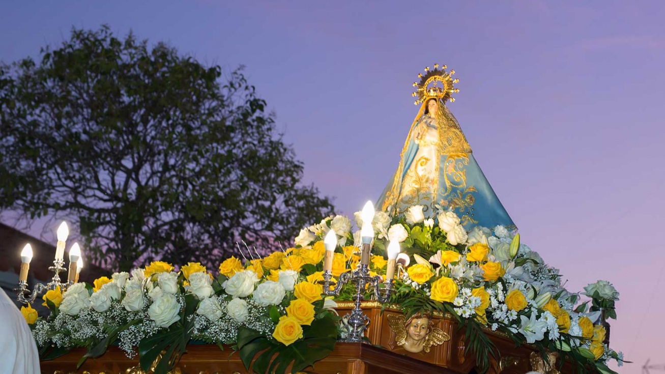 La imagen de procesión por las calles de San Martín de la Vega.