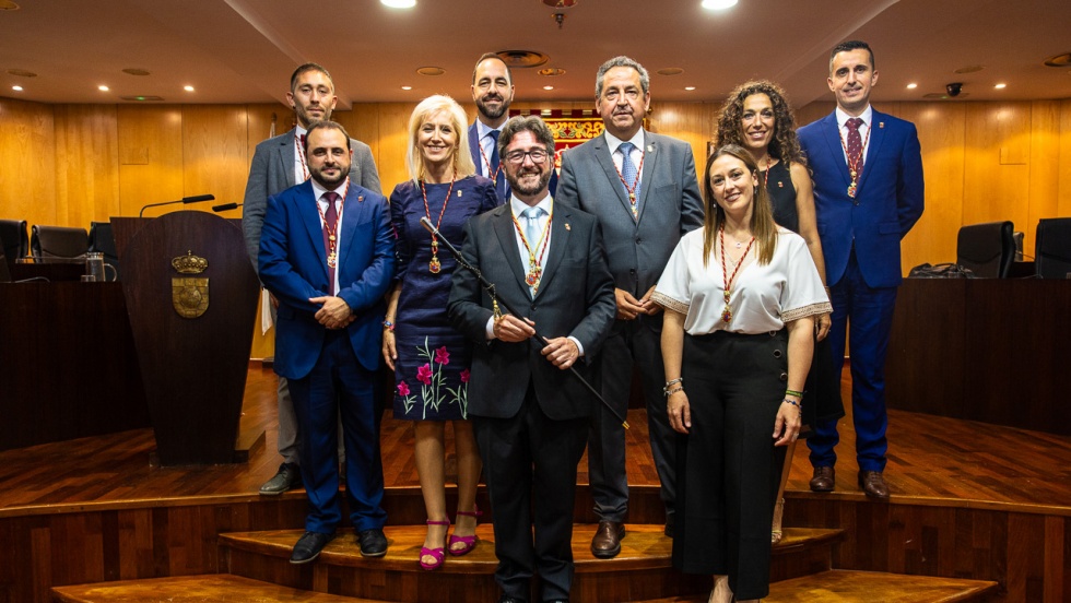 Grupo municipal popular, en el pleno de investidura.