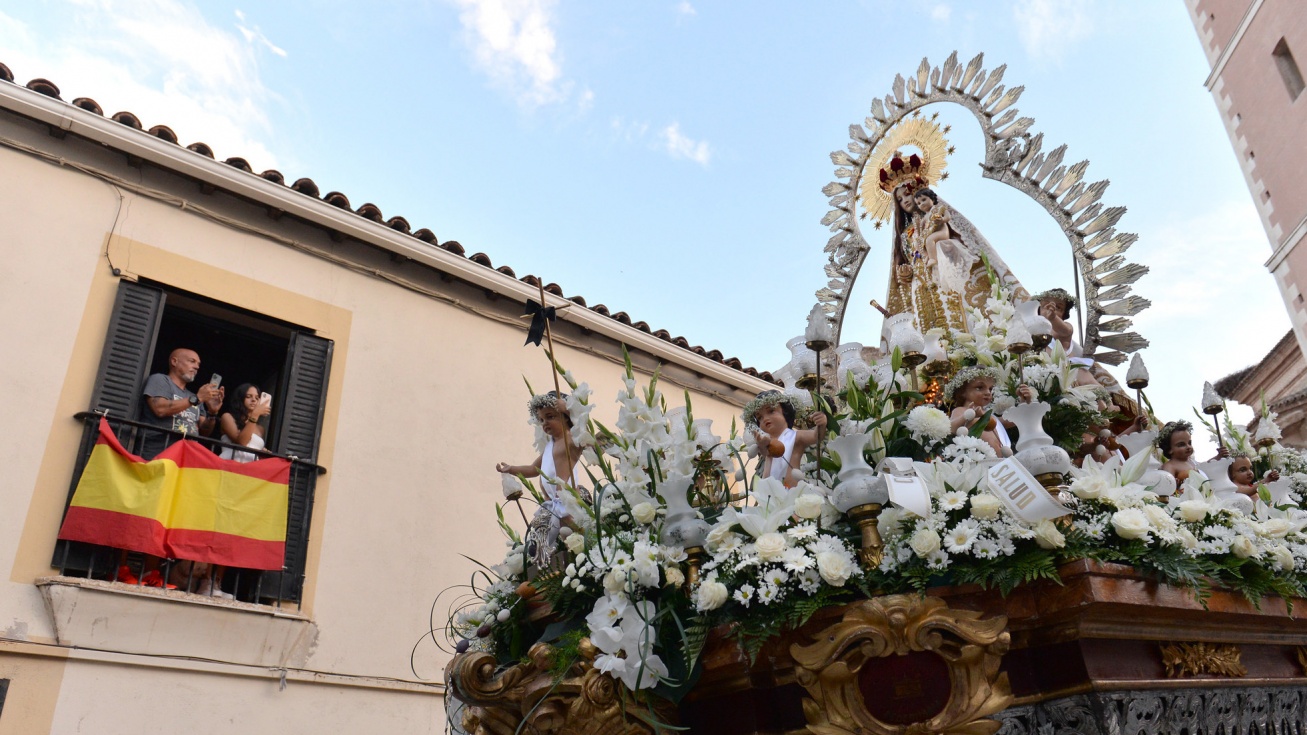 Procesión de Nuestra Señora del Rosario en 2023.