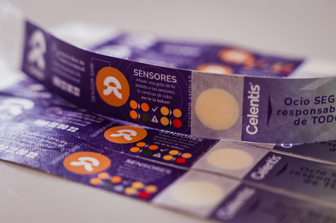 Pulseras contra la sumisión química de Celentis.