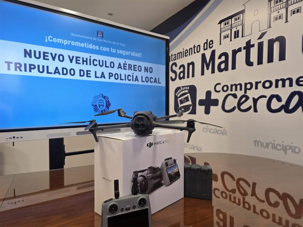Dron adquirido en San Mart&iacute;n de la Vega.