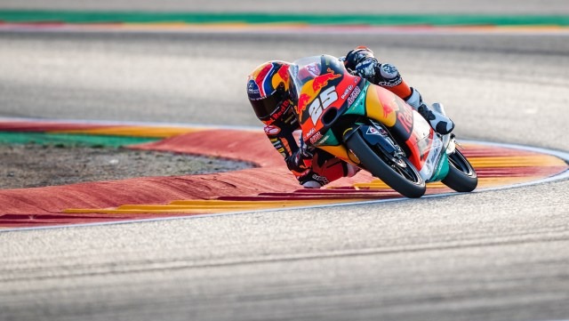 Ra&uacute;l Fern&aacute;ndez durante el Gran Premio de Arag&oacute;n.