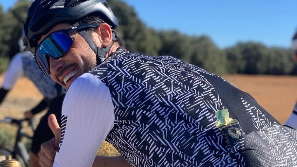Alberto Contador durante su último reto.