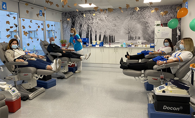 Inicio de la marat&oacute;n de donaci&oacute;n de sangre en el hospital de Valdemoro.