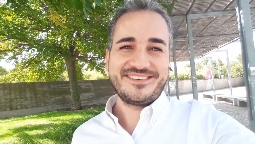 Fernando González, en el vídeo dando a conocer su candidatura a las elecciones de Pinto.