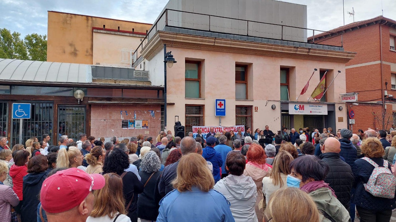 Manifestación del pasado viernes frente al centro de salud de Ciempozuelos | Raquel Jimeno