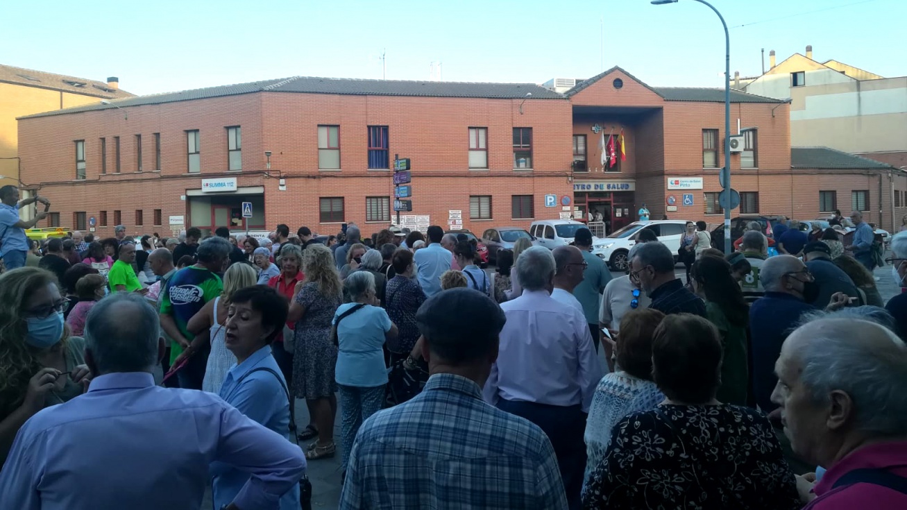 Manifestación del pasado 6 de octubre frente al centro de salud Dolores Soria de Pinto.
