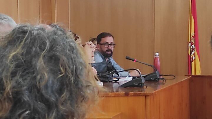 Javier Pizarro, en el pleno de constitución de la Mancomunidad de Servicios Sociales de Las Vegas.