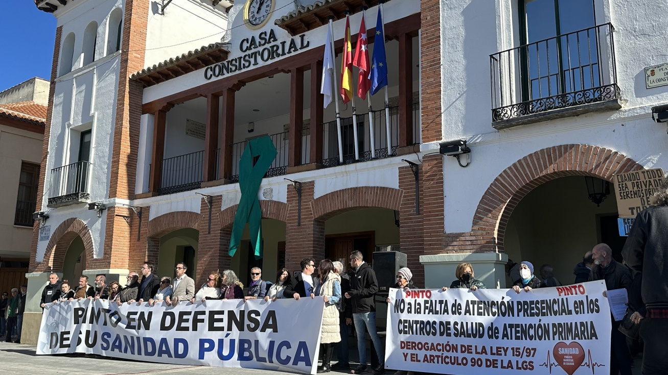 Manifestación en defensa de la sanidad pública. Febrero de 2023.