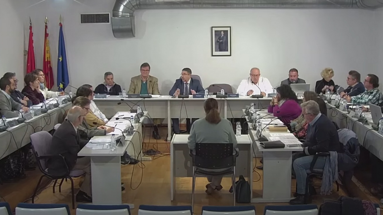 Pleno celebrado esta mañana.