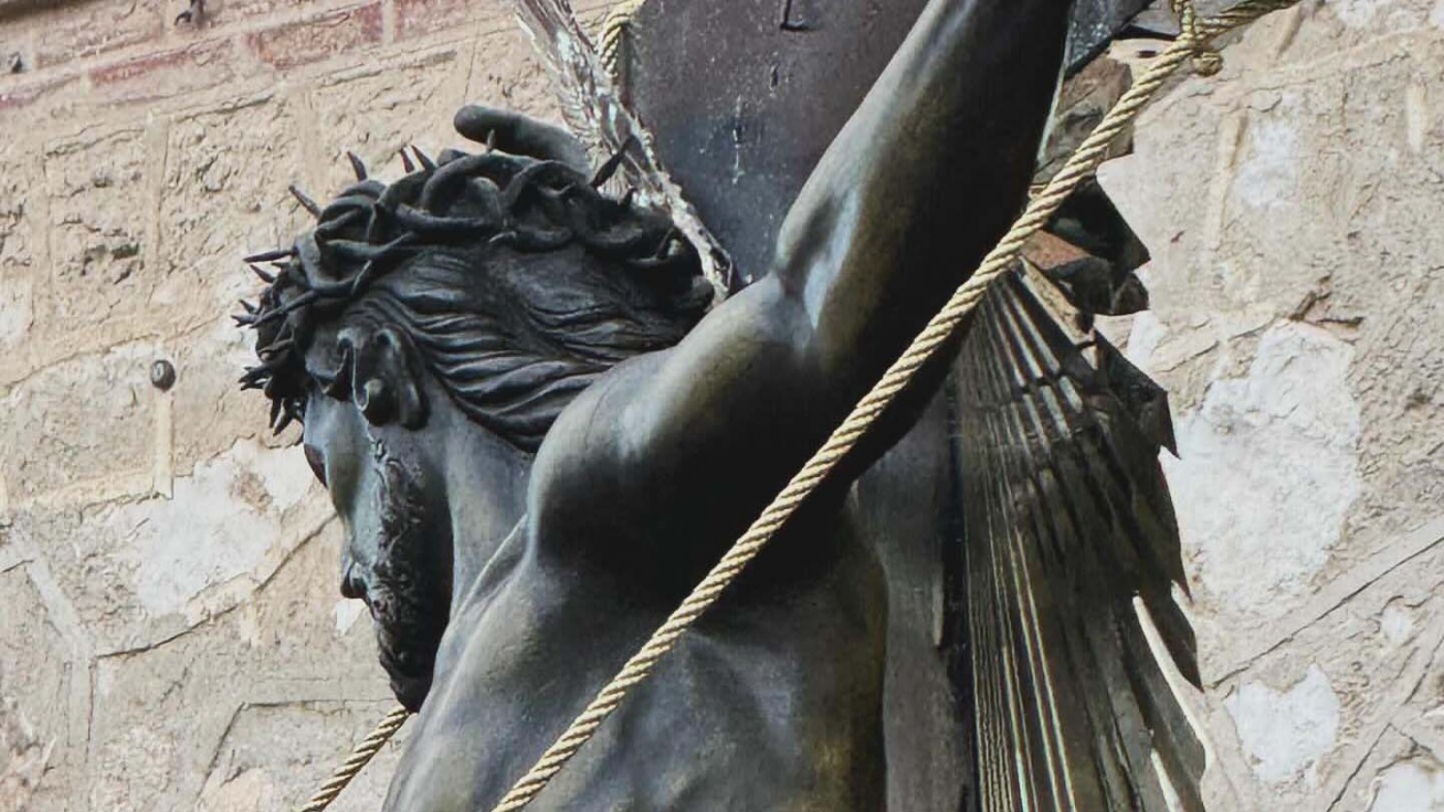 La talla del Santísimo Cristo de la Salud. La talla del Santísimo Cristo de la Salud.