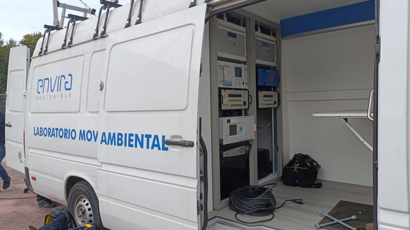 La unidad móvil instalada en San Martín de la Vega.