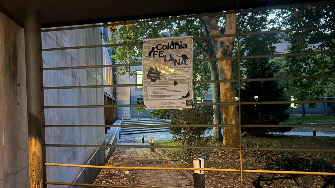 Cartel colocado a la entrada de la colonia. Cartel colocado a la entrada de la colonia.