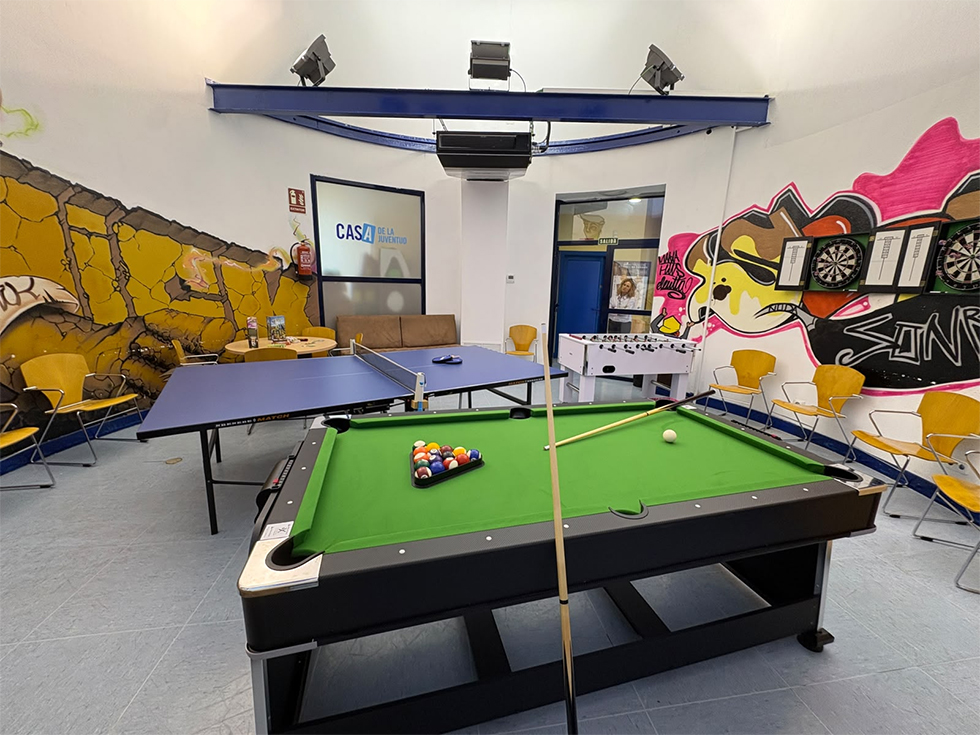 Nueva sala de la Casa de la Juventud de Valdemoro.