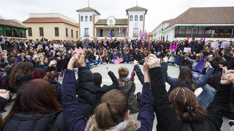Reivindicaciones por el 8 de marzo en Pinto.
