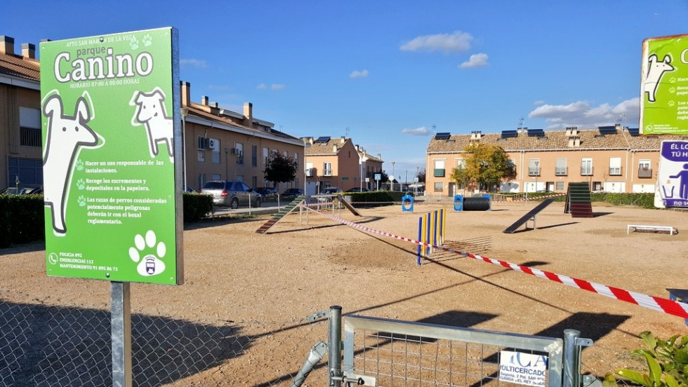 Una de las áreas caninas renovadas.