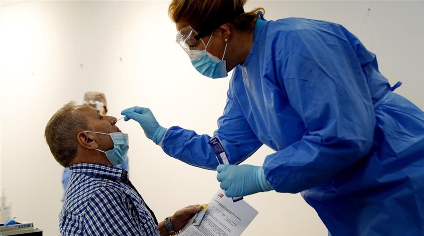 Prueba de antígenos realizada por la Comunidad de Madrid.