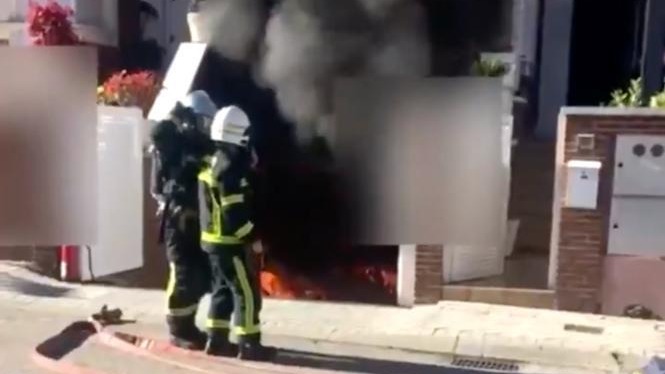 Intervención de Bomberos en Valdemoro.