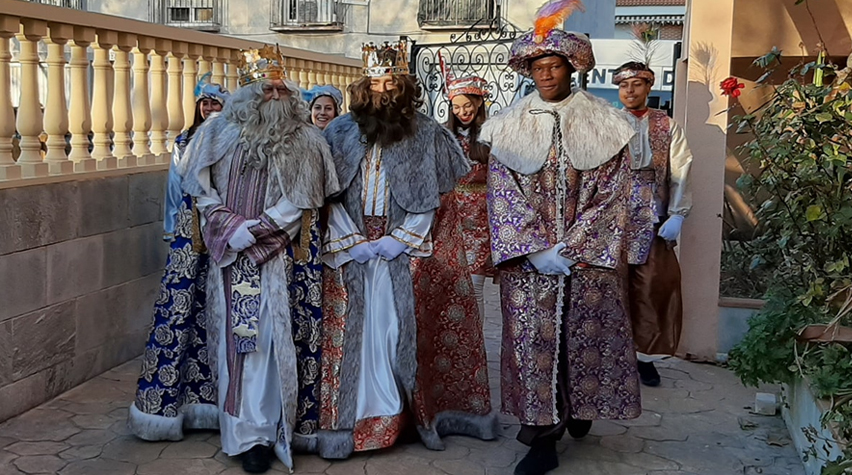 Los Reyes Magos en la Cabalgata de 2020.