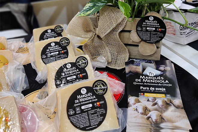 Stand de Marqués de Mendiola durante los World Cheese Awards.
