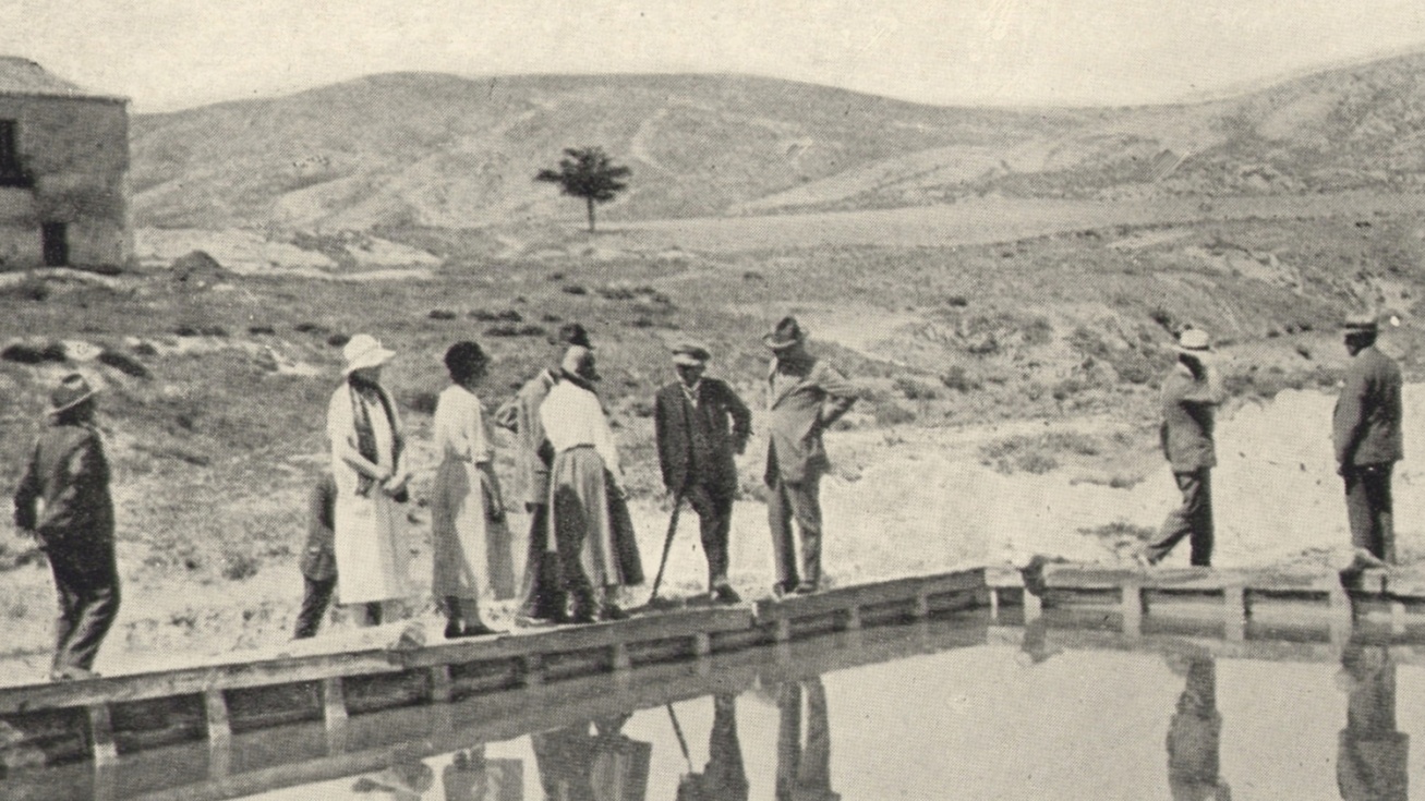 Visita a las Salinas Espartinas en 1925.