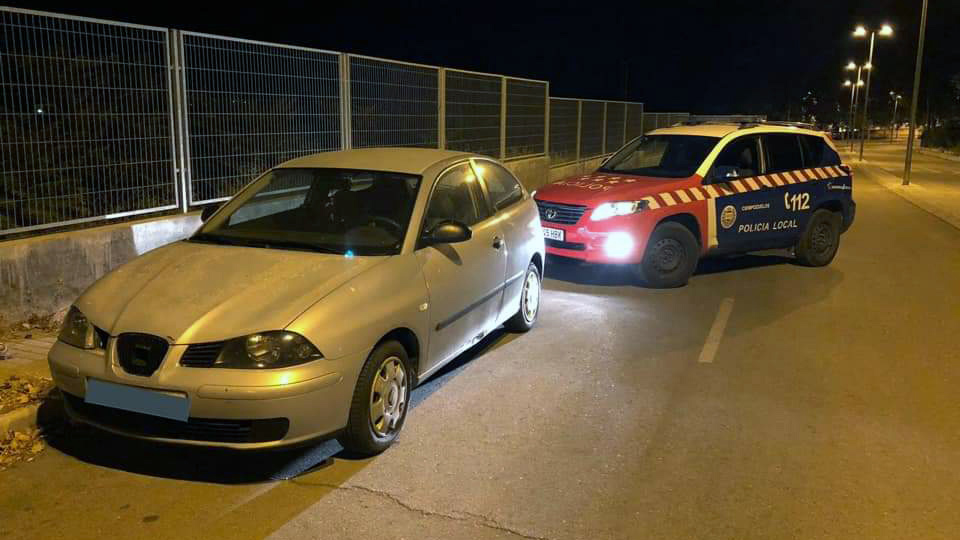 Recuperación de un turismo sustraído | Img: Policía Local de Ciempozuelos.