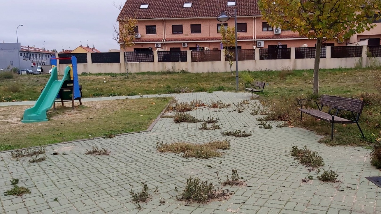 Estado actual del parque de la avenida de Madrid de Ciempozuelos.
