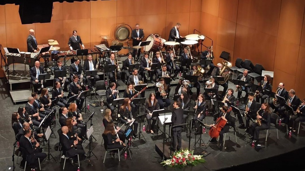 La Banda de Música de Pinto, en su actuación en Murcia.