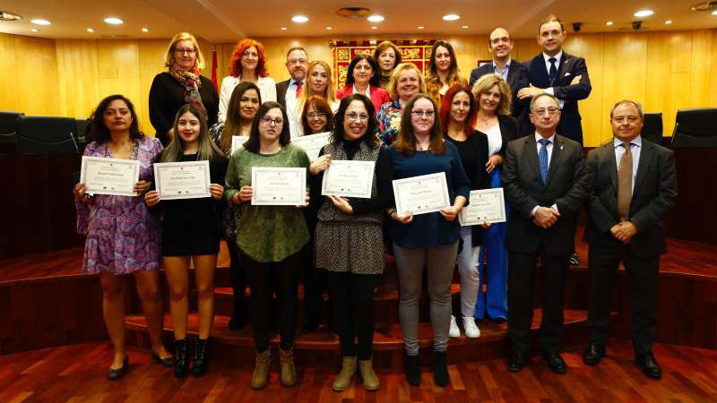 Acto de entrega de los diplomas.