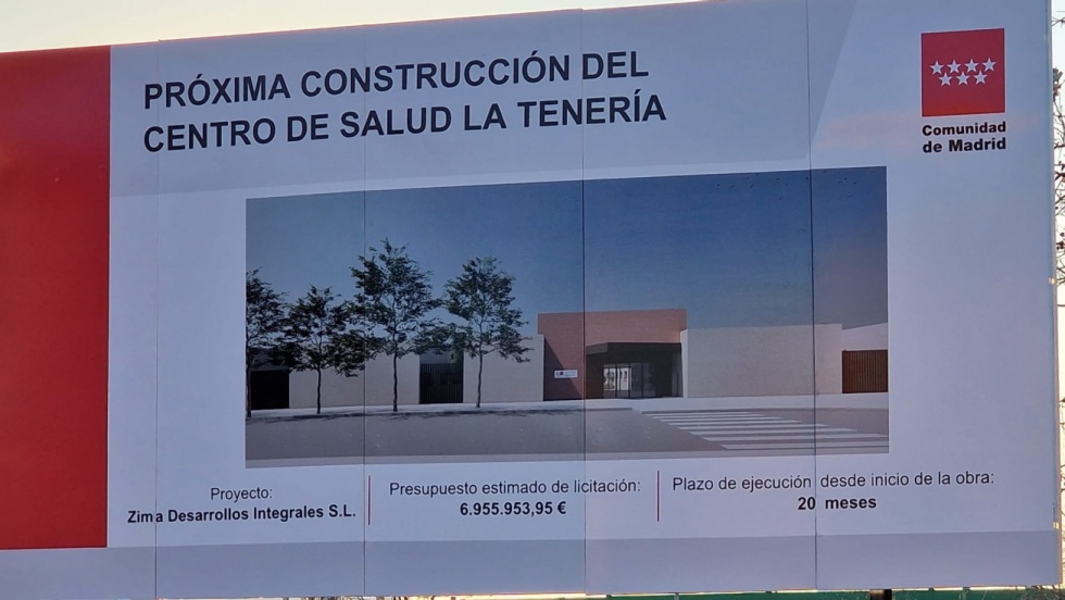Cartel del centro de salud de La Tenería | Elena Ancos