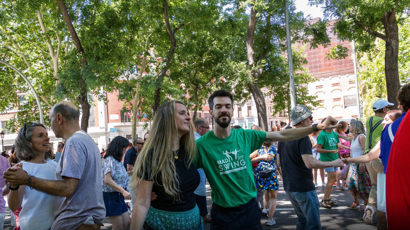 Una de las sesiones de baile organizadas por MAD for Swing en Madrid | Fotografía de @_asanna (Instagram)