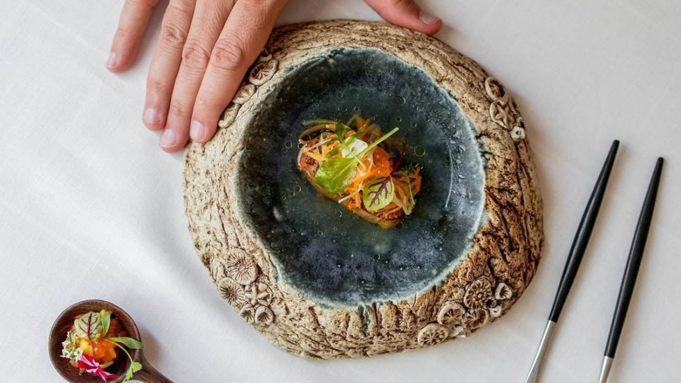 Uno de los platos del Restaurante Chirón. Uno de los platos del Restaurante Chirón.