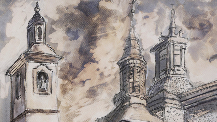 Uno de los cuadros de ‘Arte con Lejía: Valdemoro con Otra Mirada’.