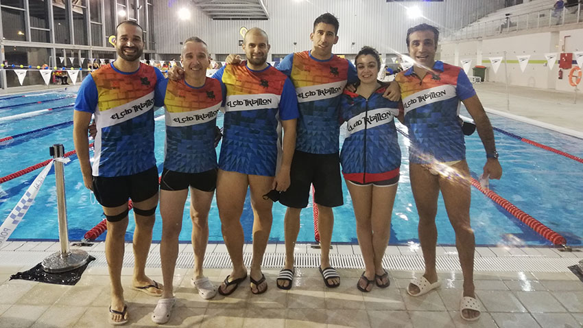 Triatlón El Cid , ganadores de la séptima edición de la San Swimvestre de Valdemoro.