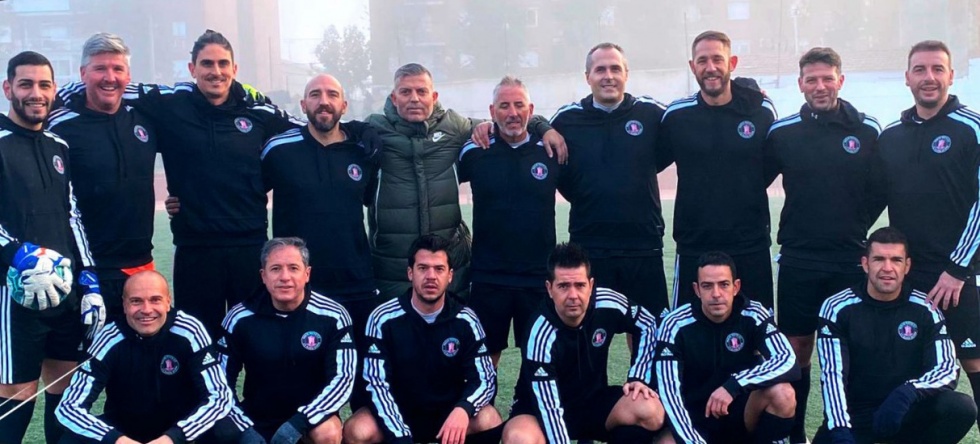 Los veteranos del Nuevo Pinto en el torneo Pantoja.