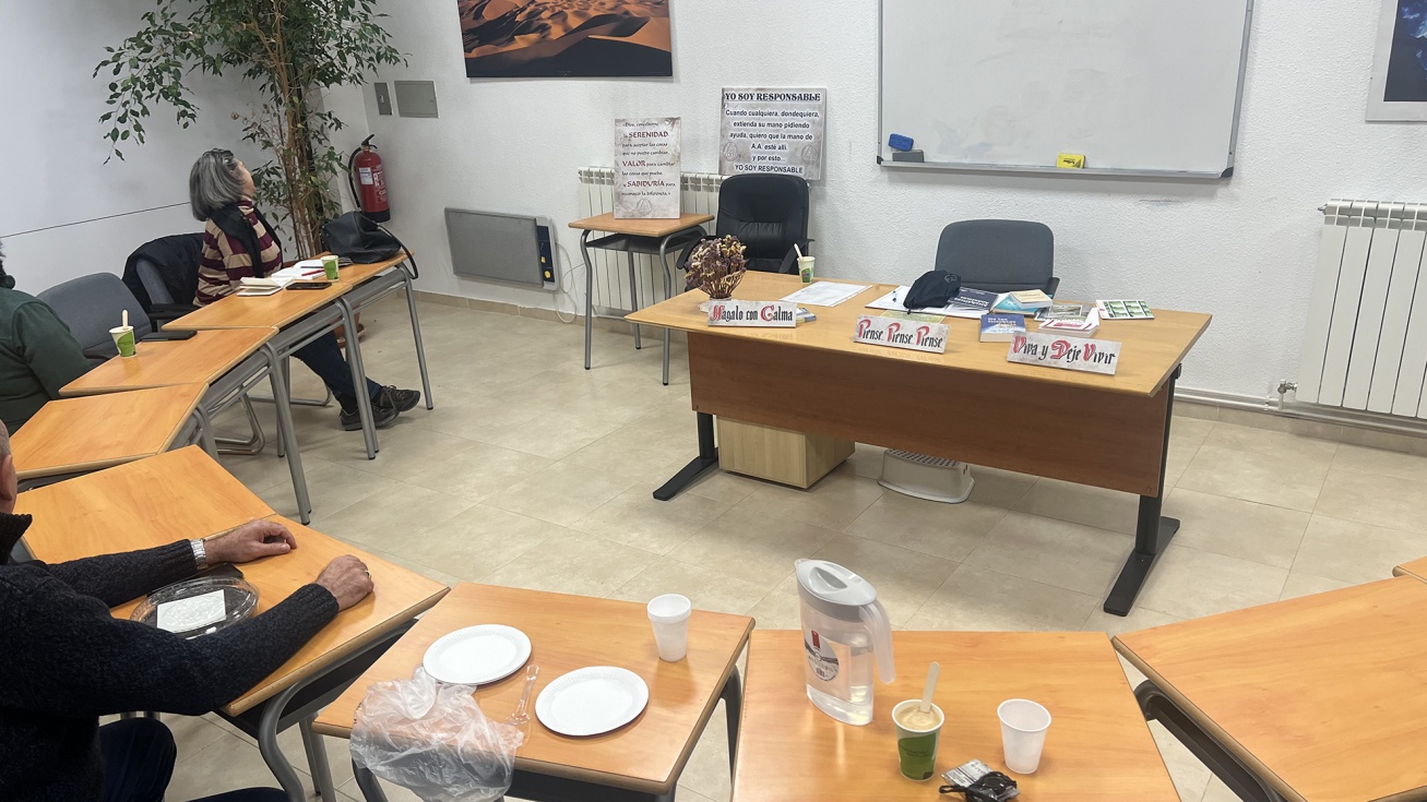 Una de las reuniones del grupo.