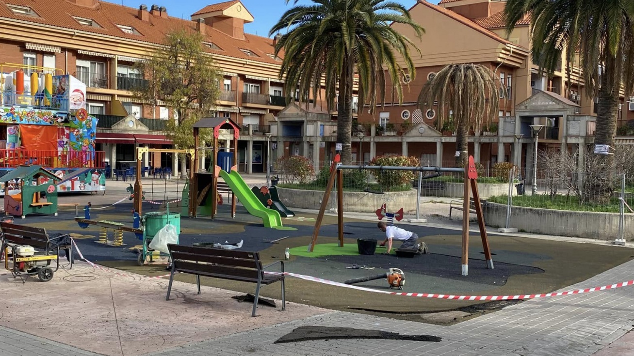 Una de las intervenciones en los parques | Charly Sede (Facebook)