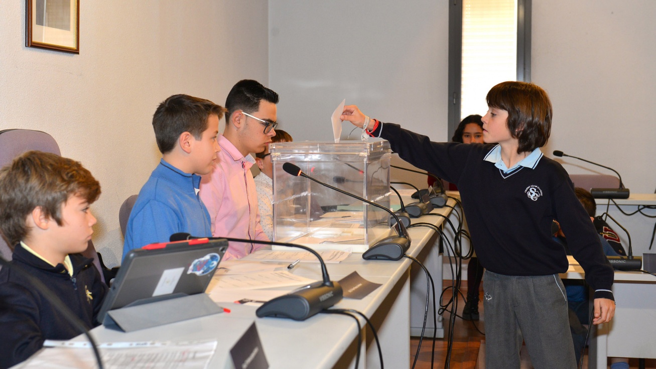 Pleno infantil de Valdemoro celebrado el año pasado.