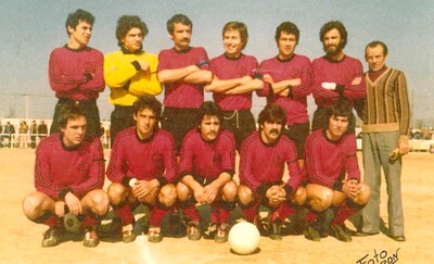 Arriba de izquierda a derecha: Rubalcaba, (…), Fernando Avilés, Carlos García, Juan, (…), Señor Faustino González, 
Abajo: (…), Fernando Martín, Esteban, Eizaguirre y Pedro Andrés
