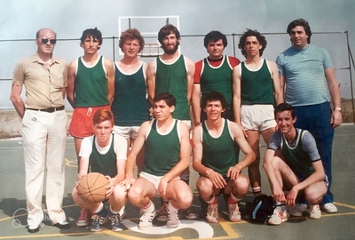 Otero, Félix (1º arriba izquierda) De Galdo, 2º derecha). Torneo C.D. La Paz