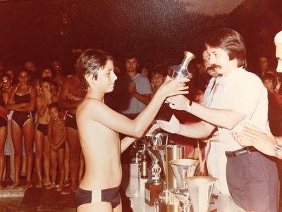 A finales de los 70 y principios de los 80 En agosto de 1980, 1er clasificado 66 metros estilo libre