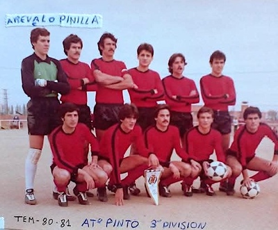 Arévalo, Pinilla, Antonio, José Ignacio, Lucas, (…), agachados: Valiente, Ruvalcaba, Miguel Ángel, Lama, Vara