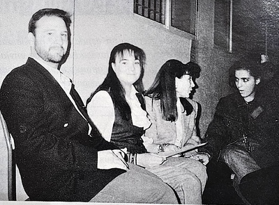 Juan Carlos Fernández, Irene Villa y su madre Maria Jesús González.