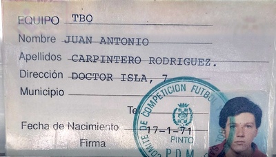Ficha PDM Pinto, equipo TBO de futbol sala
