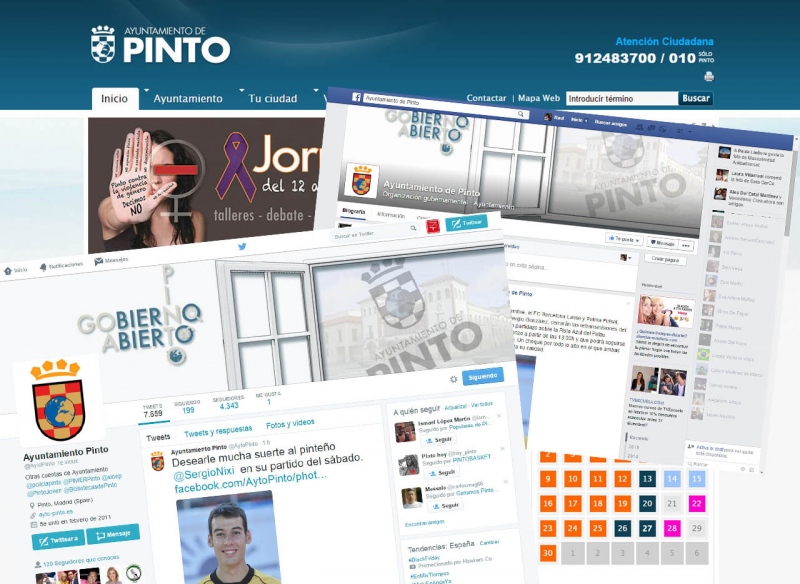 Canales de comunicación del Ayuntamiento de Pinto.