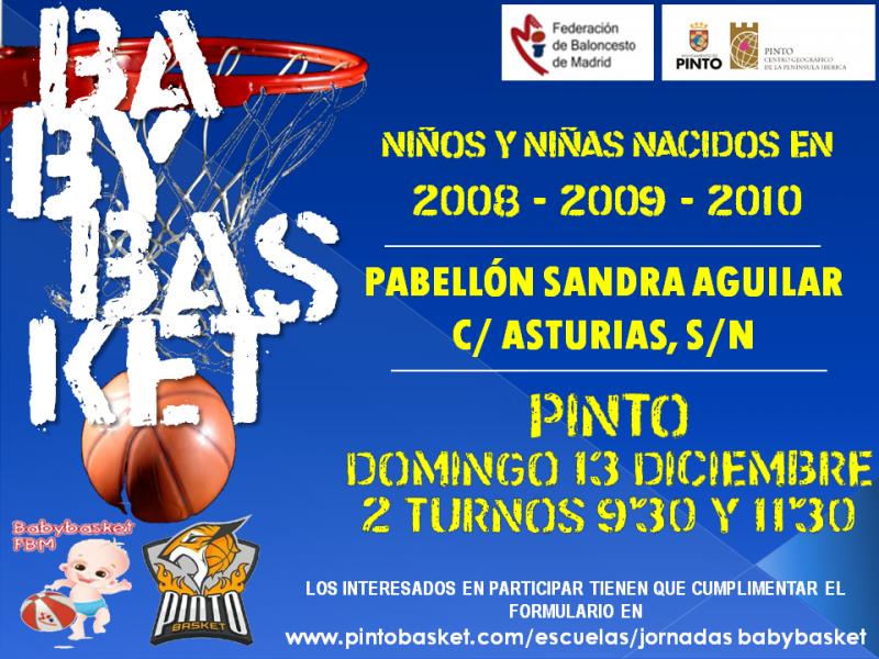 Jornada de babybasket en Pinto