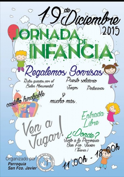 Cartel de la jornada de infancia de Pinto