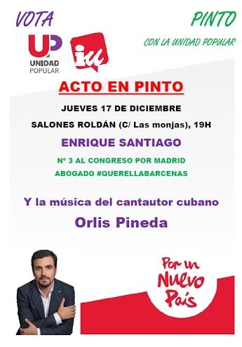 Acto final de campaña de Unidad Popular en Pinto
