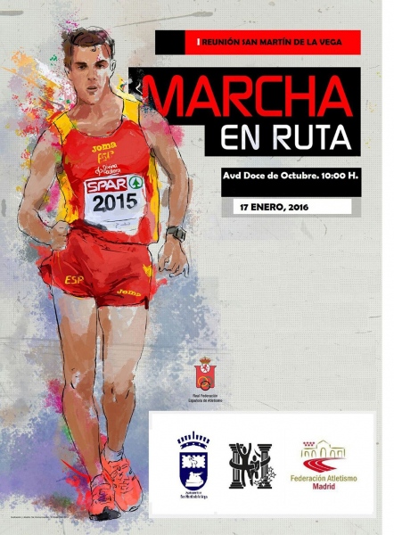 I Reunión de marcha en ruta de atletismo de San Martín de la Vega.
