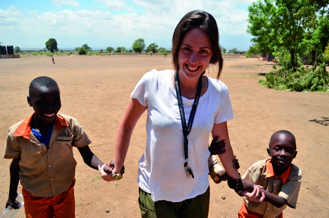 Joana Espinosa en Tanzania.